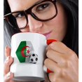 thumbnail image 2 of 3drose, Algeria Soccer Ball, 15oz Two-tone Red Mug, 2 of 6