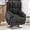 19.6" Seat Width-drak Gray, variant on Swivel Recliner Chair for Adults, 360° Swivel Rocker Recliner with Massage and Heating, Nursery Rocking Chairs with Side Pockets, Manual Reclining Chair for Living Room, Bedroom or Nursery (Black)