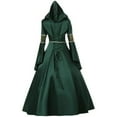 thumbnail image 5 of Victorian-Style Hooded Medieval Gown for Women, 5 of 6