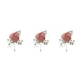 thumbnail image 4 of Redempat Versatile Wedding Brooch Add Classy And Sophisticated Touch To Any Look Modern Minimalist Brooch Pin peach powder 3Set, 4 of 6