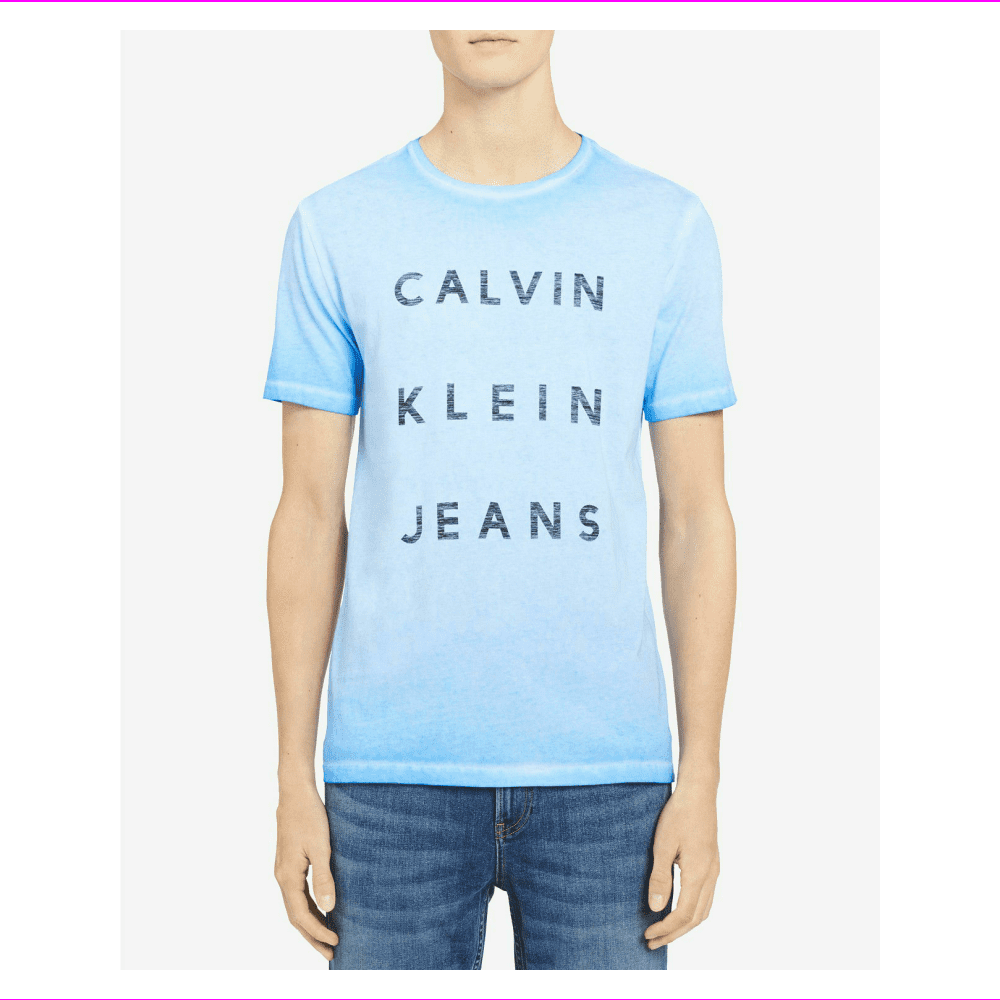 pels Downtown salut Calvin Klein Mens Faded Logo Graphic T-Shirt - Walmart.com