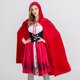 thumbnail image 3 of Ropa de Caperucita Roja para Halloween, disfraz de Navidad para adultos, ropa de Cosplay, 3 of 5