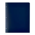thumbnail image 2 of Pen+Gear 8-Pocket Poly Folder, 9.45" x 11.81", Blue, 2 of 6