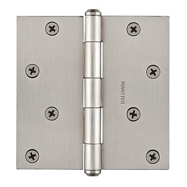 Baldwin 9BR7028004 4 x 4 in. Square Hinge - Lifetime Brass