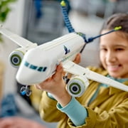 LEGO City Passenger Airplane 60367 Building Toy Set; Fun Airplane STEM Toy for Kids with a Large Airplane, Passenger Bus, Luggage truck, Container Loader, and 9 Minifigures