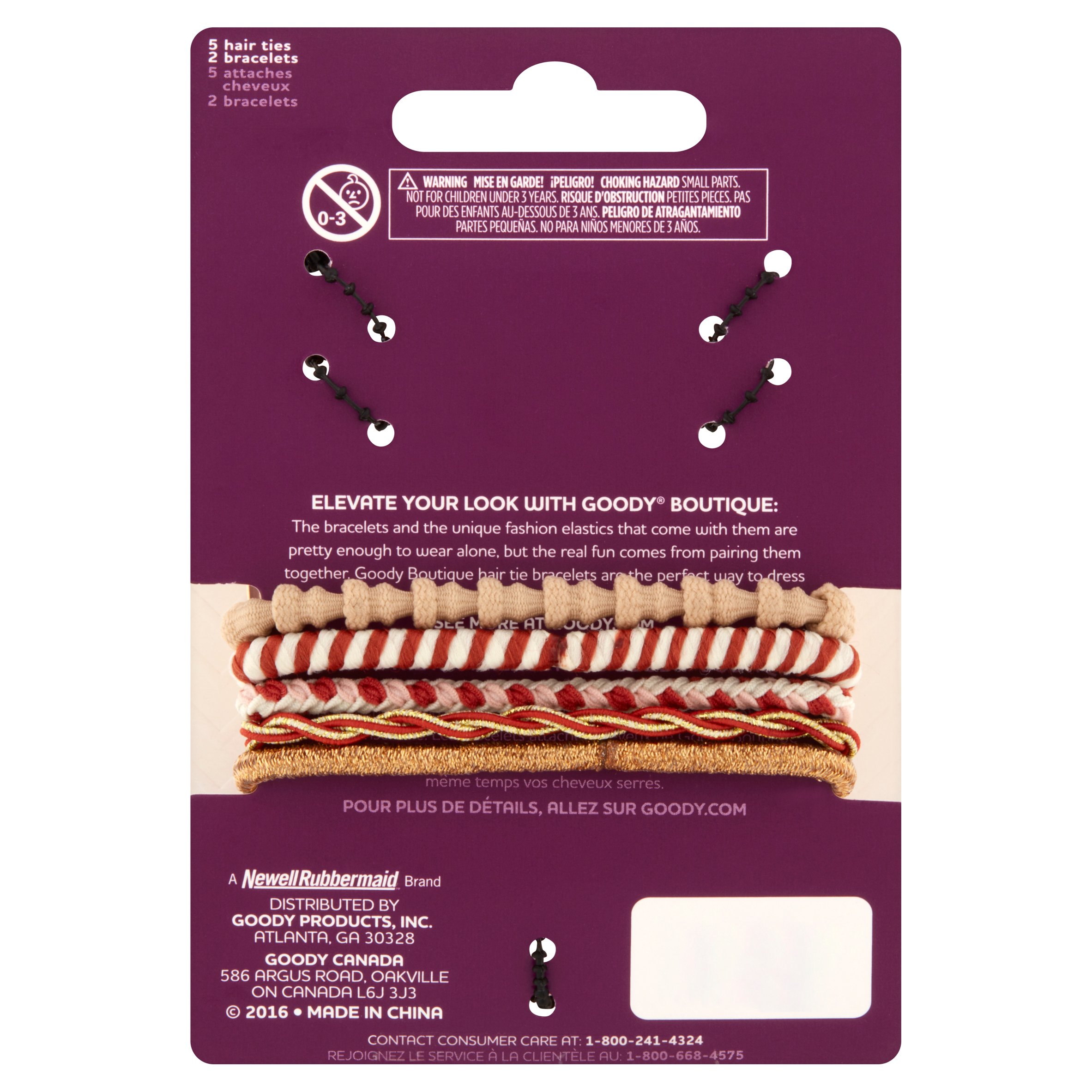 Goody Boutique Hair Tie Bracelets 7 Count Walmart Com