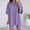 Purple, variant on Women Short Set 2 Piece Outfits Sets Short Sleeve T Shirt & Shorts Women Summer Clothes Matching Set
