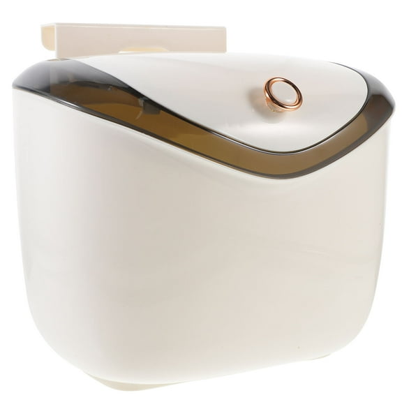 FRCOLOR  Kitchen Compost Bin Hanging Small Trash Can with Lid Bathroom Hanging Garbage Bucket