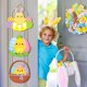 thumbnail image 2 of Decoración para fiesta de Pascua, colgante para puerta, conejito de Pascua, huevo, pollo, decoración para fiesta, colgante, 2 of 2