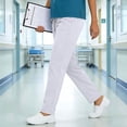 thumbnail image 2 of Tnhcen Women's Drawstring Waist Elastic Waist Multi - Pocket Cargo Medical Scrub Pants for Nurses/Healthcare Staff, XS - 2XL Plus Size Comfortable Stretch Work Trousers, 2 of 9