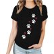 thumbnail image 2 of Fiudx Ropa de Mujer Camiseta de Manga Corta Estampada con Cuello Redondo a La Moda para Mujer, Camisetas Holgadas Informales, 2 of 3