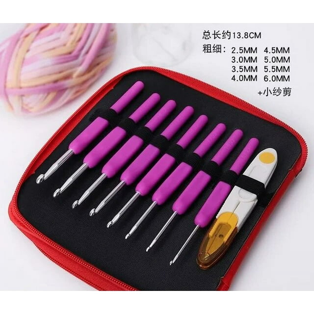 DIY Knitting Tool Set Hooked Crochet Storage Bag Tool Set DIY Woven Bag Sweater Yarn Anti Slip Crochet