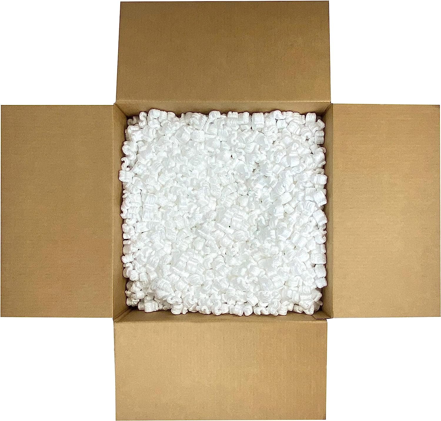 StarBoxes White Regular Loose Shipping Packing Peanuts 22.5 gal / 3 Cubic Feet