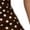 Coffee, variant on EASYBRA Womens Polka Dot Halter Maxi Dress Sleeveless A Line Flowy French Vintage Summer Party Dress