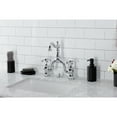 thumbnail image 2 of Kingston Brass KS7971TX French Country Bridge Bathroom Faucet with Brass Pop-up, Polished Chrome, 2 of 7