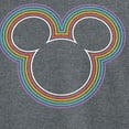 thumbnail image 3 of Mickey & Friends - Mickey Mouse Rainbow Logo - Men's Long Sleeve T-Shirt, 3 of 5