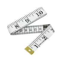 ​​GiLiling Double Scale Tailor Seamstress Cloth Ruler Tape Measure Sewing Tool Heavy Duty Pack Of 2 Tapes 60''/150cm White Fiberglass Metric Imperial Garment Craft​​