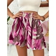 thumbnail image 5 of Women'S Flowy Shorts Beach Vacation Summer High Waist Wide Leg Casual Dressy Shorts Flower Color 7 S, 5 of 7