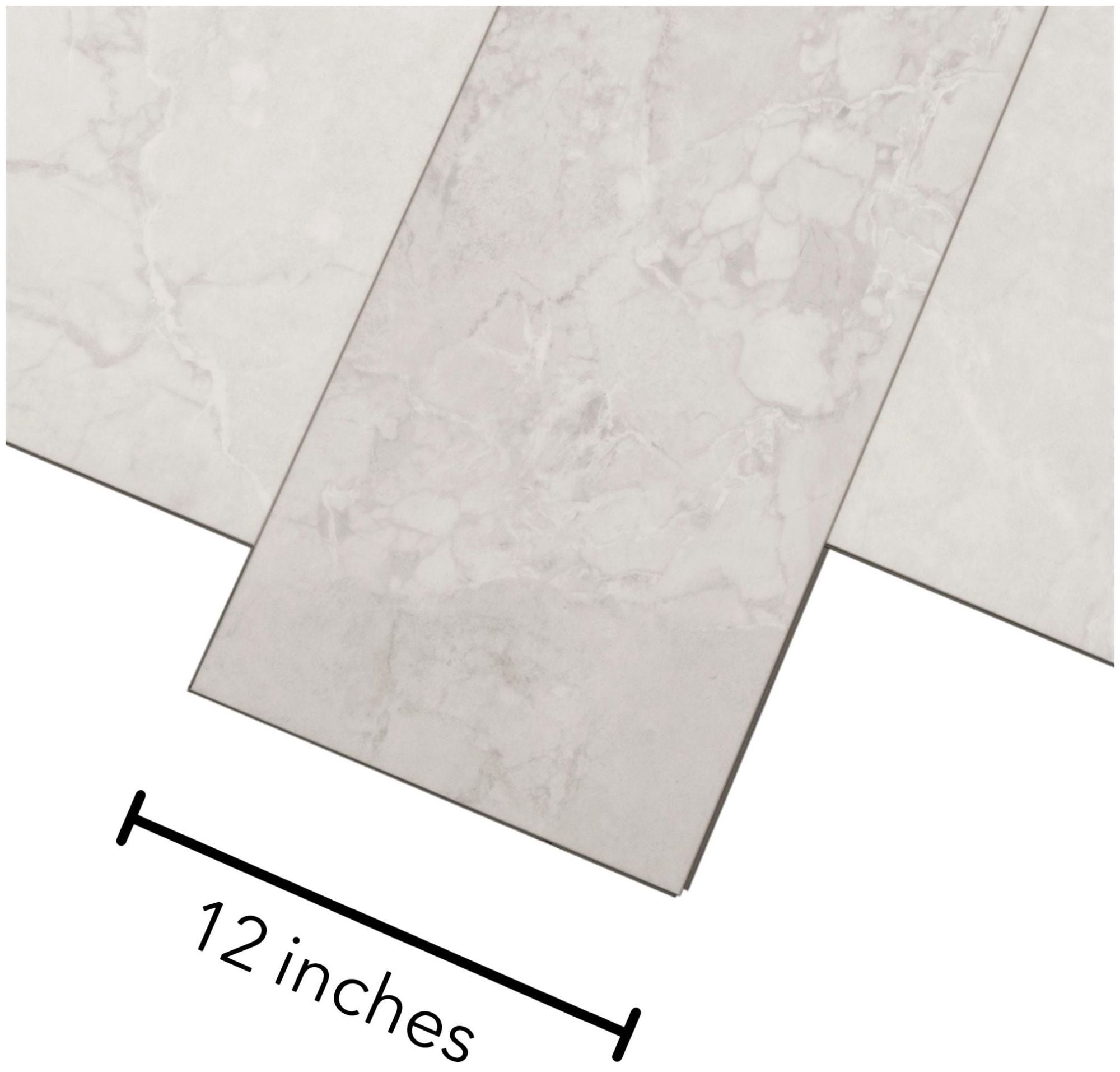 Mohawk Industries VFE13-111 Elite 12" Wide Distressed Vinyl Flooring - Ice Cap Marble