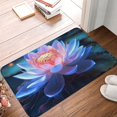 Super Absorbent Diatomaceous Earth Stone Bath Mat,Rainbow of Floweres