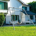 thumbnail image 4 of Intex Two Feature Colored Playground Swing Set w/Trapeze Bar for Kids, Gray, 4 of 12