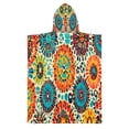 thumbnail image 2 of Kid Hooded Beach Towel Bath Poncho Towels Soft Absorbent Quick Dry for Boy Girl Colorful Bohemian Geometry S, 2 of 7