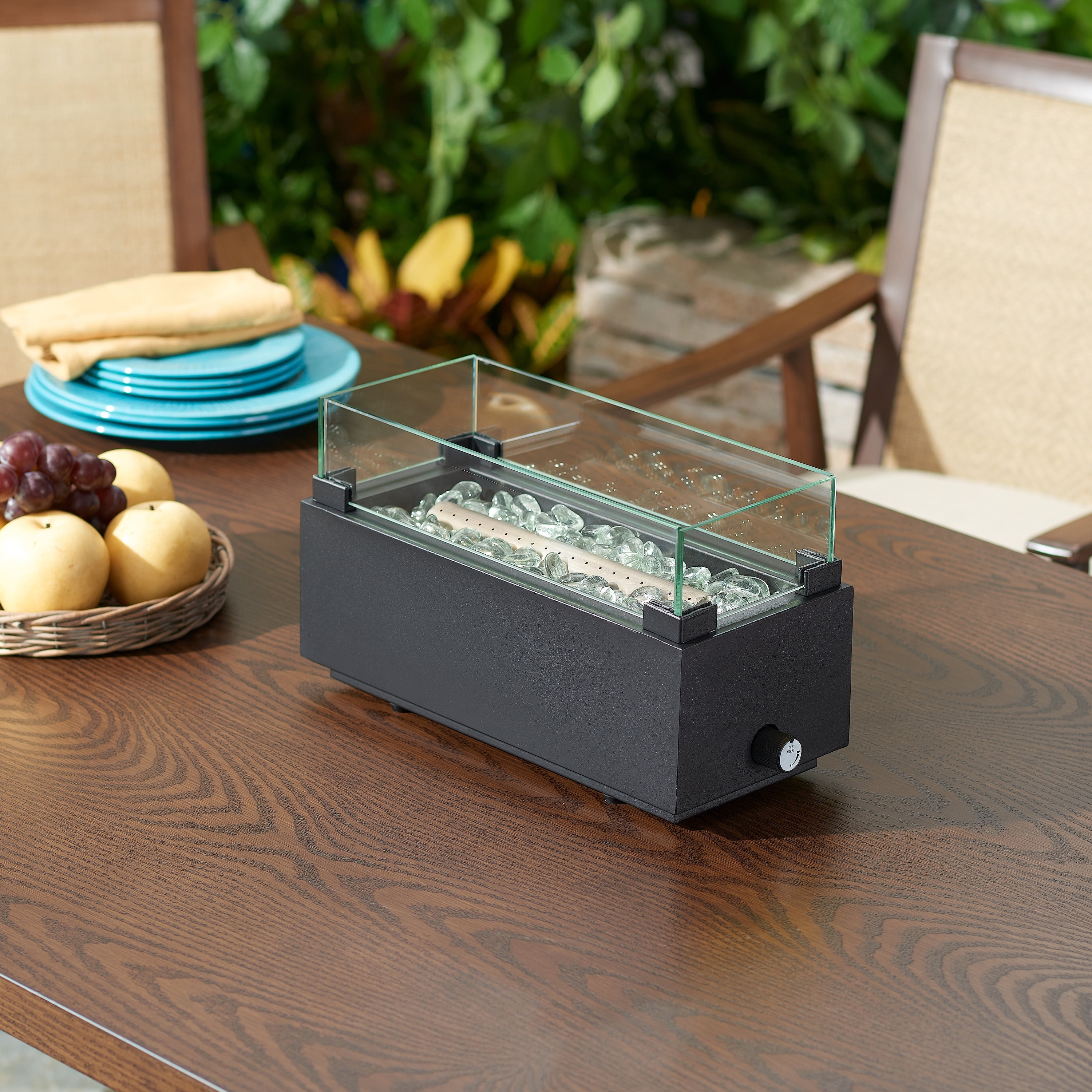 Better Homes Garden S Tremont Rectangle Gas Burning Tabletop