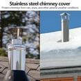 thumbnail image 7 of Heavy Duty Chimney Cover Stainless Steel Rain Hood For Stove Pipe Fireplace, 7 of 7