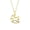 Golden, variant on Rocking Horse Pendant Necklace Women Horse Charm Necklace Cute Rhinestone Rocking Horse Necklace Gift for Wife Girlfriend
