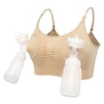 thumbnail image 2 of Ropa interior de maternidad, sujetador de lactancia con manos libres para mamá, sujetador con extractor de leche materna sin aro de acero, 2 of 6