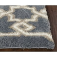 thumbnail image 2 of 3'x5' Slate Blue Geometric Machine Woven Microfiber Indoor Area Rug, 2 of 4