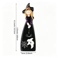 thumbnail image 3 of Halloween Witch Table Decorations, Cute Wooden Centerpiece, Spooky Black Table Centerpiece, for Home Mantel Tiered Tray Decor, 3 of 7