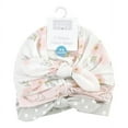 thumbnail image 2 of Hudson Baby Infant Girl Turban Cotton Headwraps, Pink Gray Elephant, One Size, 2 of 5