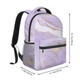thumbnail image 2 of Easygdp Lavender Glitter Foil Stripes Mochila Ergonómica Versátil para Laptop - Múltiples Bolsillos, Correas Ajustables, Unisex para Escuela, Viajes y Actividades al Aire Libre-One Size, 2 of 5