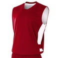 thumbnail image 2 of A4 Reversible Speedway Muscle For Teen Male in Cardinal/White | NB2349, 2 of 2