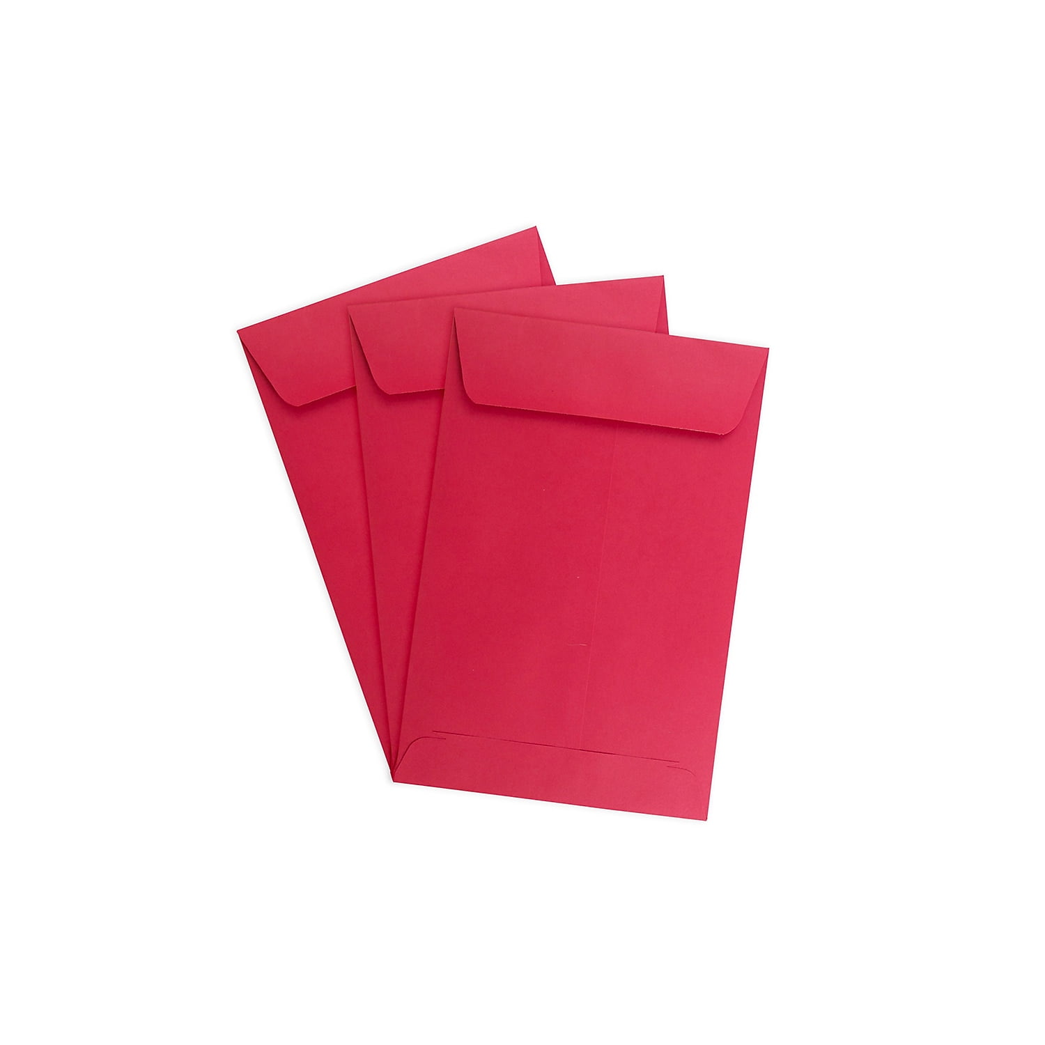 JAM Paper 6 x 9 Catalog Envelopes, Red, 50/Pack