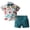 F06 White, variant on Kaprioy Boys Summer Outfits Kids Toddler Baby Boy Easter Outfits Set Bunny Print Shirt with Bow Tie and Shorts 2pcs Suit
