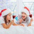 thumbnail image 3 of Metal Hand Bell Christmas Wooden Handle Hand Bell Santa Claus Rattle, 3 of 5