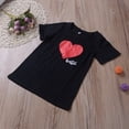 thumbnail image 4 of Mommy and Me Shirts Love Heart Printed Short Sleeve T-Shirt Tops Blouse Mother Daughter Matching Clothes Outfits, 4 of 9