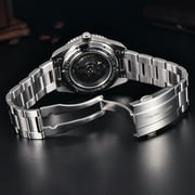 PAGANI DESIGN Automatic Mens Watches 40mm Vintage Stainless Steel Waterproof Mechanical Wrist Watches for Men NH35, Sapphire Dial Glass with AR Coating