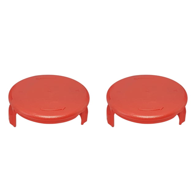 YWIYIUD 2 Pcs Bobines de Tondeuse de Désherbage Portables et Durables Couvercle Pièces de Rechange 2.95x1.3inch Capuchons de Tondeuse Rouges pour HT21 401 003 02,HT21 401 003 03 Remplacement