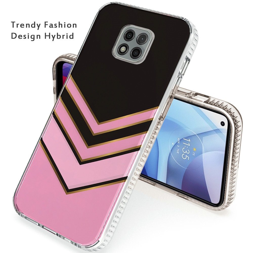 for Motorola Moto G Power 2021 Hybrid Design Graphic Fashion Colorful