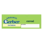 Gerber Organic Baby Cereal, Oatmeal for Babies, Infant Cereal, Organic Baby Food, Stage 1 8 oz