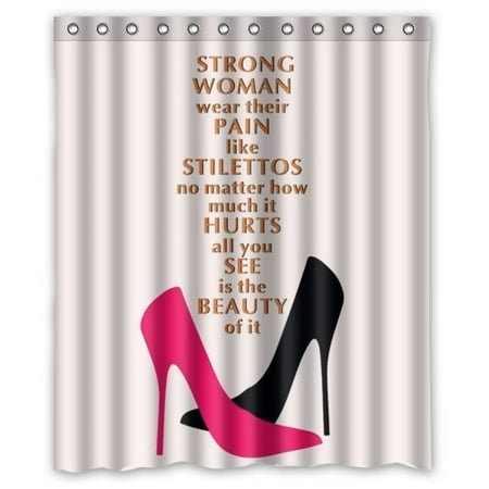 Ganma Strong Women Wear Their Pain Like Stilettos Shower Curtain