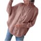 thumbnail image 2 of Suéter Puntoco para mujer e invierno nuevo suéter de punto con manga de muñeca suelta suéter de cuello alto Medio Color sólido liquidación de Navidad Puntoco Puntoco-4186, 2 of 7