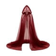 thumbnail image 6 of FASHOFT Women's Bridal Halloween Long Hooded Cape Cloak Cosplay Shawl Wedding Party Stage Performance Elegant Dress Up Halloween One Size, 6 of 6