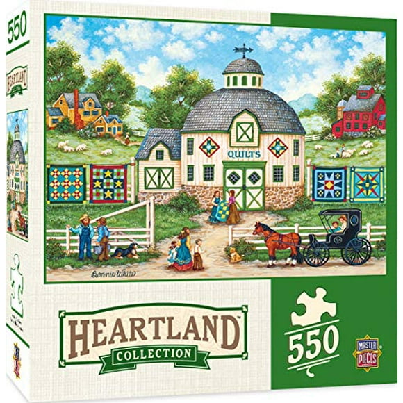 MasterPieces Heartland Collection Puzzle, la Grange de Couette, Mettant en Vedette l'Art par Bonnie White, 550 Pièces