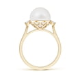 thumbnail image 2 of ANGARA South Sea Cultured Pearl Ring with Diamond Accents in 14K Yellow Gold for Women | June Birthstone, Birthday, Anniversary, Jewelry Gift for Women | Pearl Ring, 2 of 8