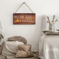 thumbnail image 3 of Fall Decorations for Home Office Front Door - 'Fall for Jesus He Never Leaves' Sign - Autumn Wall Hanging Decor 12 X 6 Inch, 3 of 7