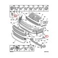 thumbnail image 4 of 7452SJ, Protection Rugged Front Bumper Trim Front Bumper Molding Trim Stylish 1Pair  For C5 X7, 4 of 8